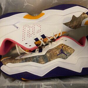 🏀 Jordan One Take 4 - White/Purple/Gold - Men's Size 12.5 🏀